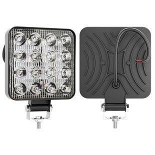 Ліхтар заднього ходу квадратний LED 48W 16 діодів 12-24V 2321819647 фото