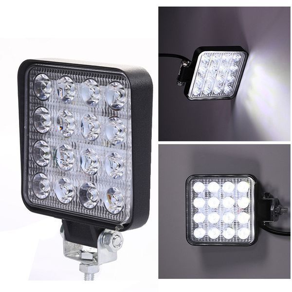 Фонарь заднего хода квадратный LED 48W 16 диодов 12-24V 2321819647 фото