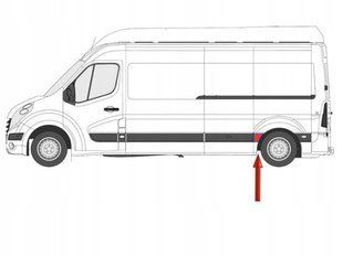 Молдинг кузова задний левый перед аркой для Renault Master 3 для Opel Movano 2010-2020 1750746109 фото