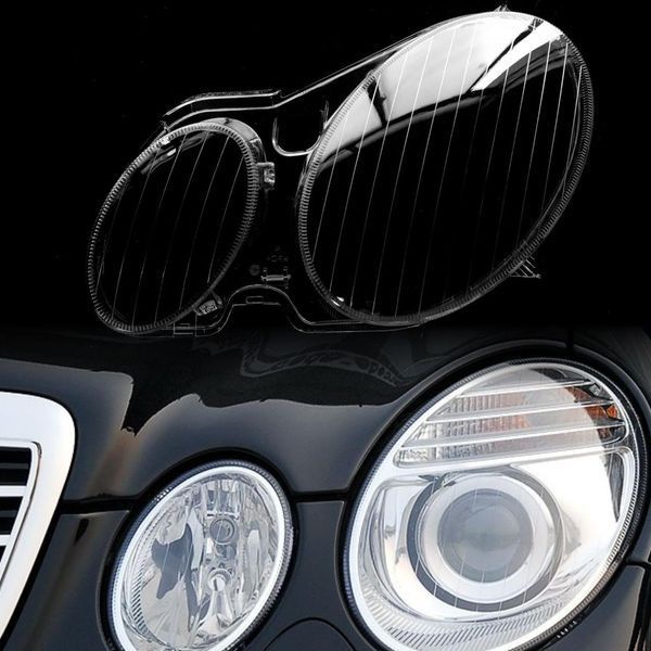 Скло фари для Mercedes W211 2002-2009 ліве 2567809846 фото