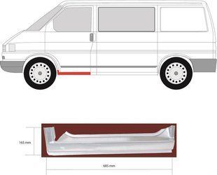 Зовнішній поріг лівий для Volkswagen Transporter T4 1990-2003 1948500728 фото