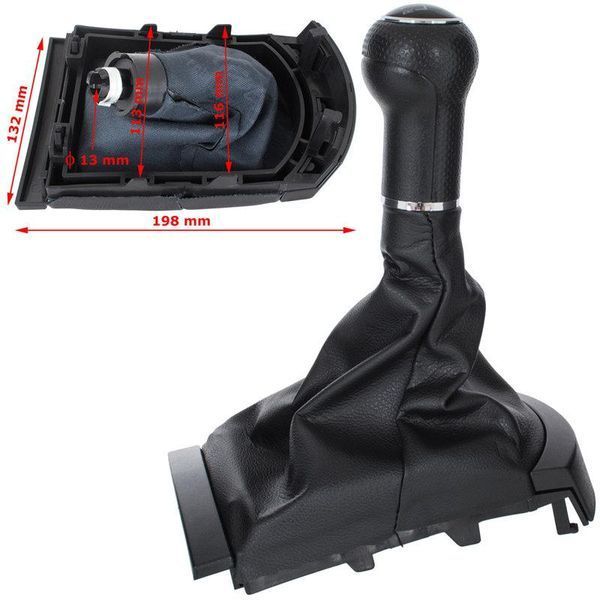 Ручка КПП з чохлом для Seat Ibiza 2002-2009 5 ступка з рамкою 1771398247 фото