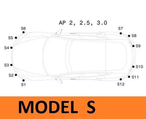 Датчик парктроника для Tesla Model S, Model X 2017-2020 черный 2557222599 фото
