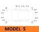 Датчик парктроника для Tesla Model S, Model X 2017-2020 черный 2557222599 фото 5