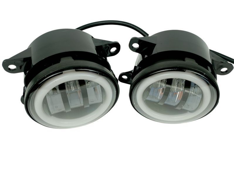 Комплект 2шт Противотуманні фари LED для Renault Megane 2, 3 Logan, Scenic 2, 3 з денними ходовими вогнями 2566423210 фото