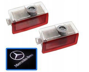 Led підсвітка дверей із логотипом для Mercedes A B C Class 2шт. 2174327666 фото