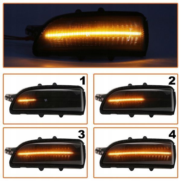 Повороти в дзеркало Led полоски (динамичні) для Volvo V50 V40 V70 S60 S80 C30 C70 1824245160 фото