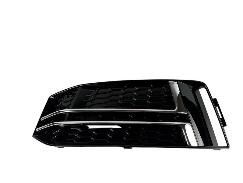 Решітка в передній бампер ліва для Audi A4 B9 S-Line 2016-2018 8W0807682F, глянцева з хромом 2995471614 фото