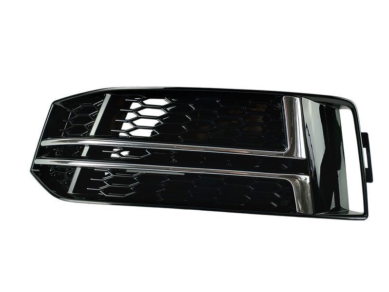 Решітка в передній бампер ліва для Audi A4 B9 S-Line 2016-2018 8W0807682F, глянцева з хромом 2995471614 фото