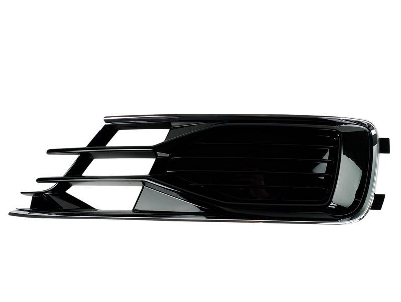 Решітка в передній бампер ліва для Audi A6 C7 2015-2018 4G0807681AD, чорний глянець з хромом 2995478083 фото
