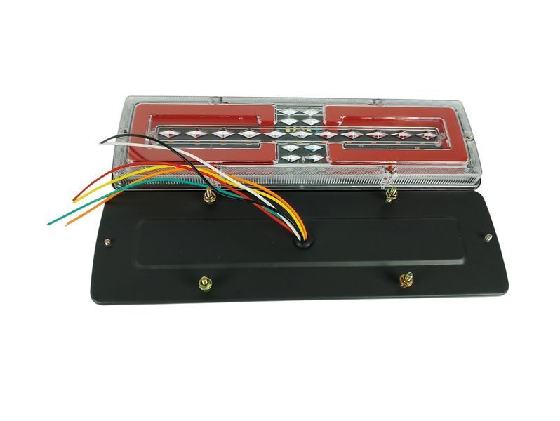 Комплект задніх ліхтарів для прицепа, лавети. вантажівок 12-24V FJ2457 2599513429 фото