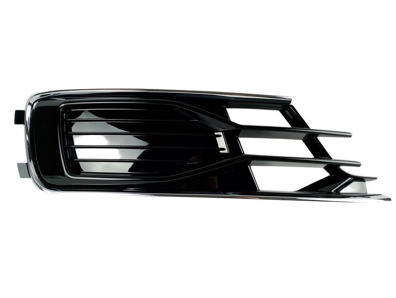 Решетка в передний бампер правая для Audi A6 C7 2015&ndash;2018 4G0807682AD черный глянец с хромом 2995479742 фото