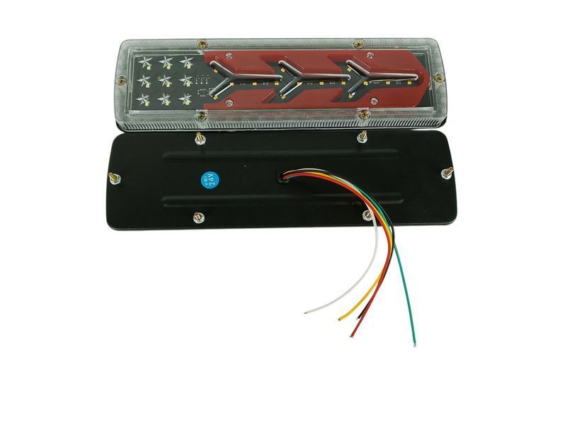 Комплект задних фонарей для прицепа, лафеты, грузовиков 12-24V FJ2458 2599514796 фото