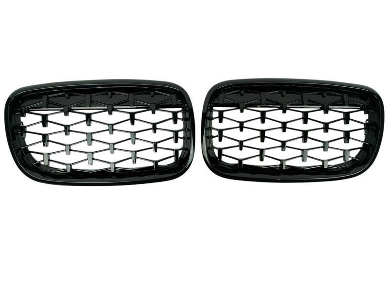 Решітка радіатора (ніздрі) тюнінг для BMW X5 E70 2006-2013 чорна 2602614875 фото