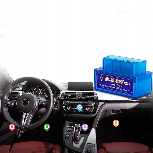 Автосканер ELM327 OBD2 V1.5 Bluetooth для діагностики автомобіля 1808921394 фото
