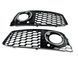 Комплект передніх решіток для Audi A4 B8 2009-2012 8K0807681 8K0807682, чорний глянець з хром вставками, стиль RS 2995729038 фото 3