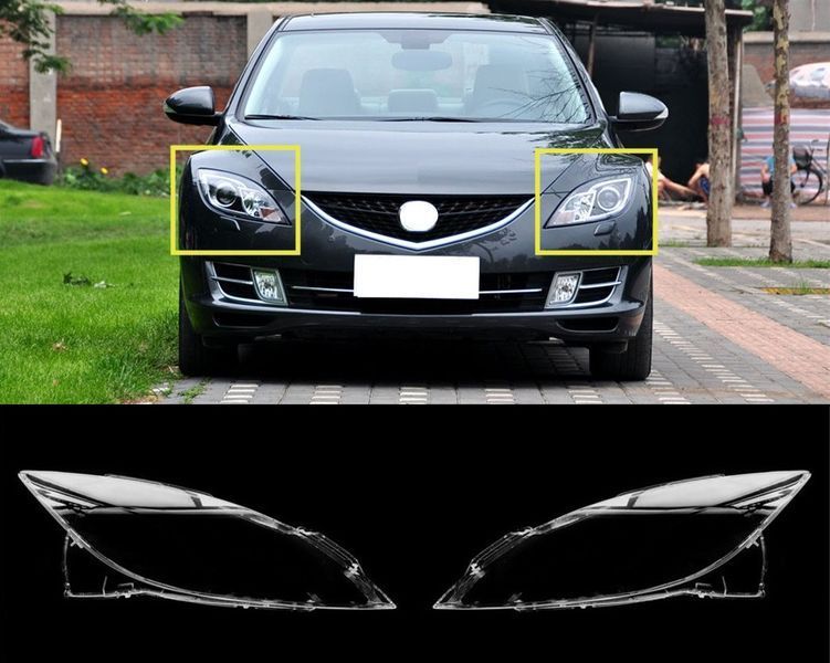 Скло фари для Mazda 6 2007-2010 праве 2568539423 фото