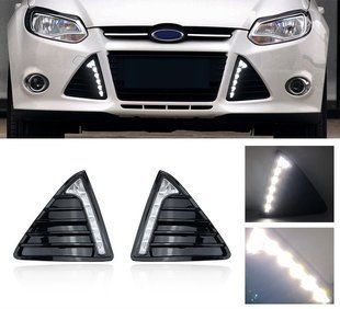 Комплект решіток з денними ходовими вогнями для Ford Focus 3 2010-2014 2615107963 фото