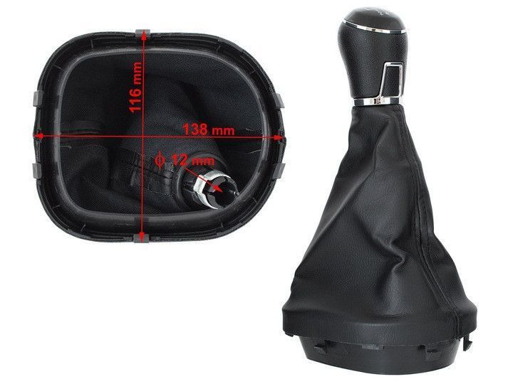 Ручка КПП + чехол для Volkswagen Caddy 2004-2010 Touran 5ступка 1661840752 фото