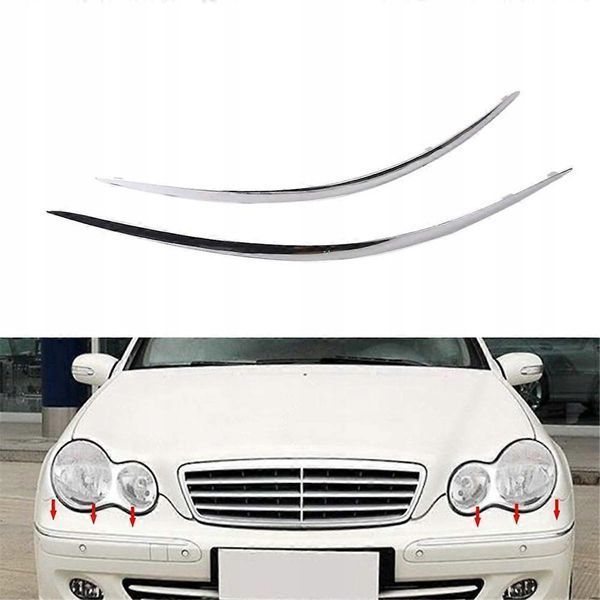 Молдинг бампера правий для Mercedes W211 2006-2009 2435596615 фото
