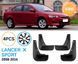 Бризговики для Mitsubishi Lancer X 2008-2016 2497047792 фото 1