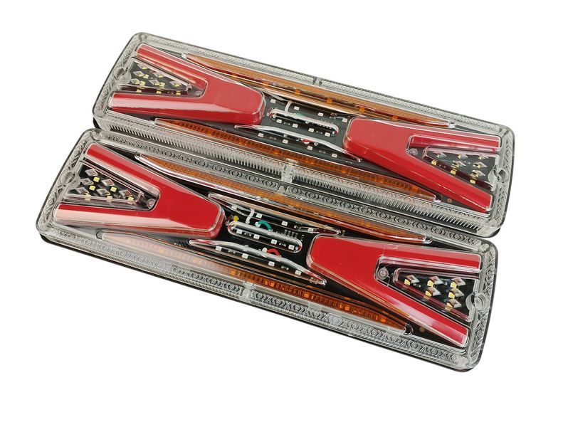 Комплект задних фонарей для прицепа, лафеты, грузовиков 12V FJ2462 2600691410 фото