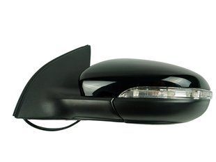 Дзеркало в зборі ліве Volkswagen Golf 6 2009-2012, чорний колір, 6 PIN 2924299904 фото