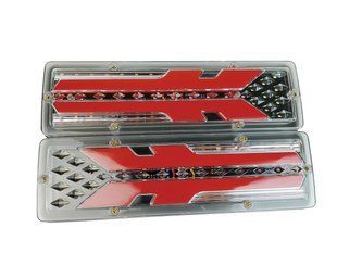 Комплект задних фонарей для прицепа, лафеты, грузовиков 12V FJ2463 2600692753 фото