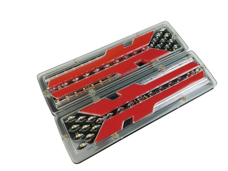 Комплект задних фонарей для прицепа, лафеты, грузовиков 12V FJ2463 2600692753 фото