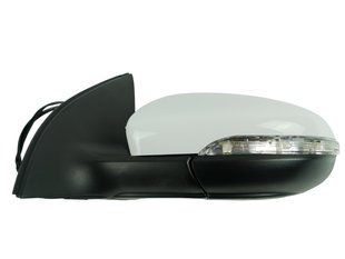 Дзеркало в зборі ліве Volkswagen Golf 6 2009-2012, білий колір, 6 PIN 2924322782 фото