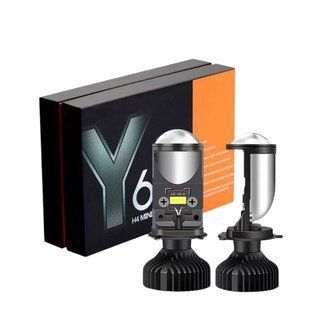 Світлодіодні Led Лампи Y6 H4 Y6D Bi-Led 16000Lm - 5500K лінзи H4 ксенон 70Ватт 2559444687 фото