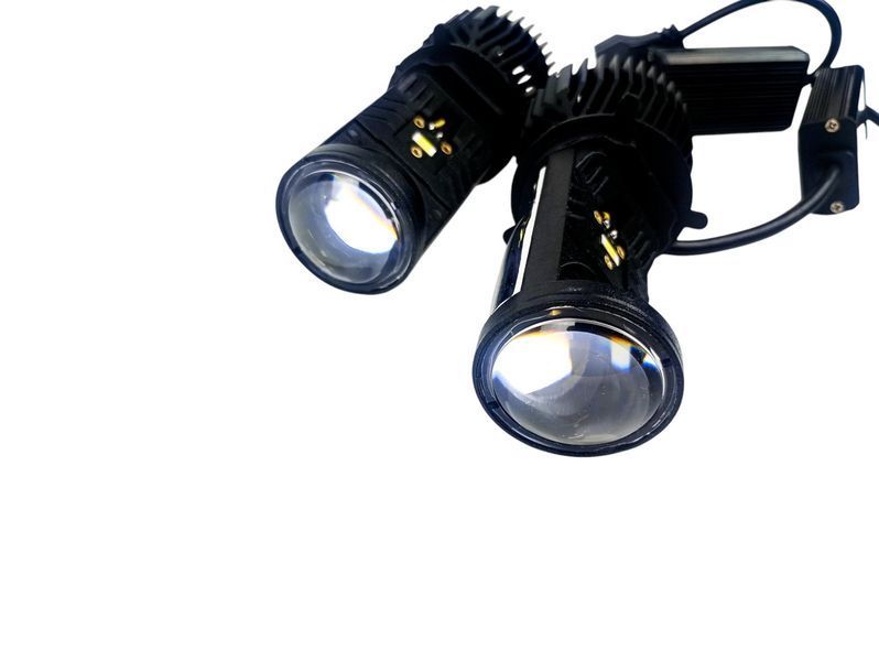 Світлодіодні Led Лампи Y6 H4 Y6D Bi-Led 16000Lm - 5500K лінзи H4 ксенон 70Ватт 2559444687 фото