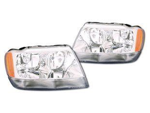 Передні фари для Jeep Grand Cherokee WJ 2002-2004 хром 1693827520 фото