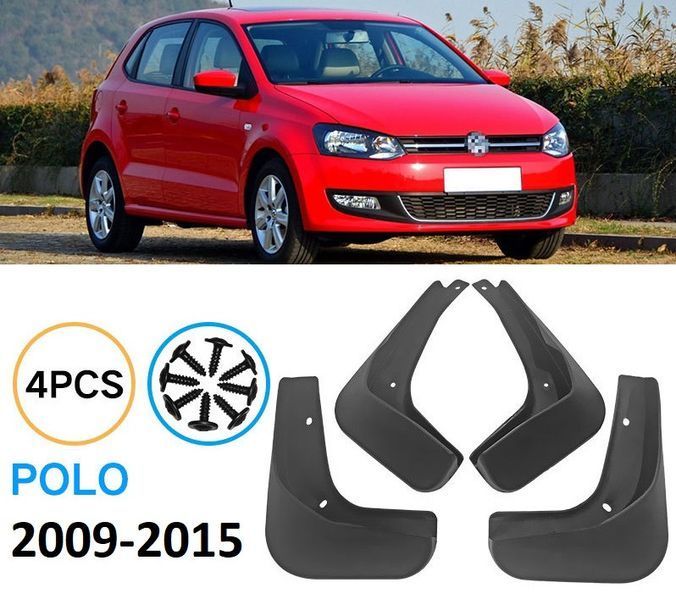 Бризковики для Volkswagen Polo 2009-2015 хетчбек 2497342566 фото