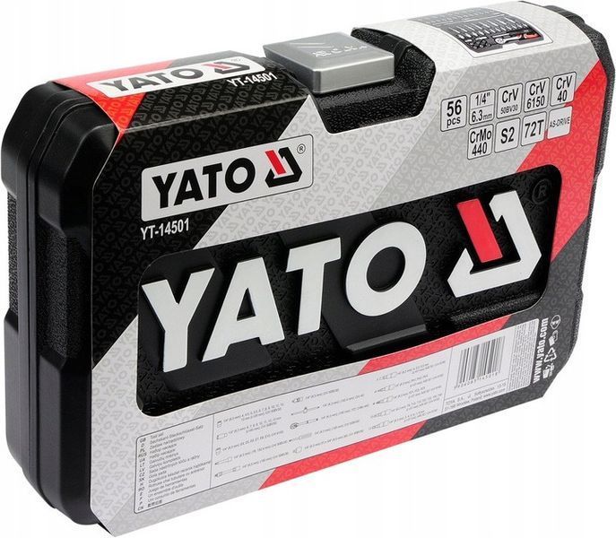 Набір інструментів 56 предметів YATO YT-14501 2111313243 фото