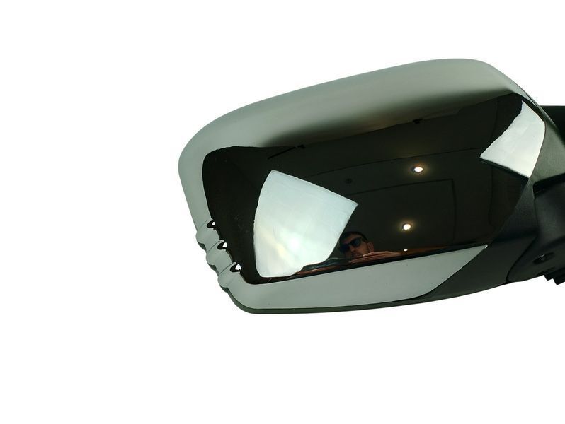 Зеркало боковое правое для Mitsubishi L200 2005&ndash;2012, электрическое, 3 pin, хромированная задняя крышка 2855735372 фото